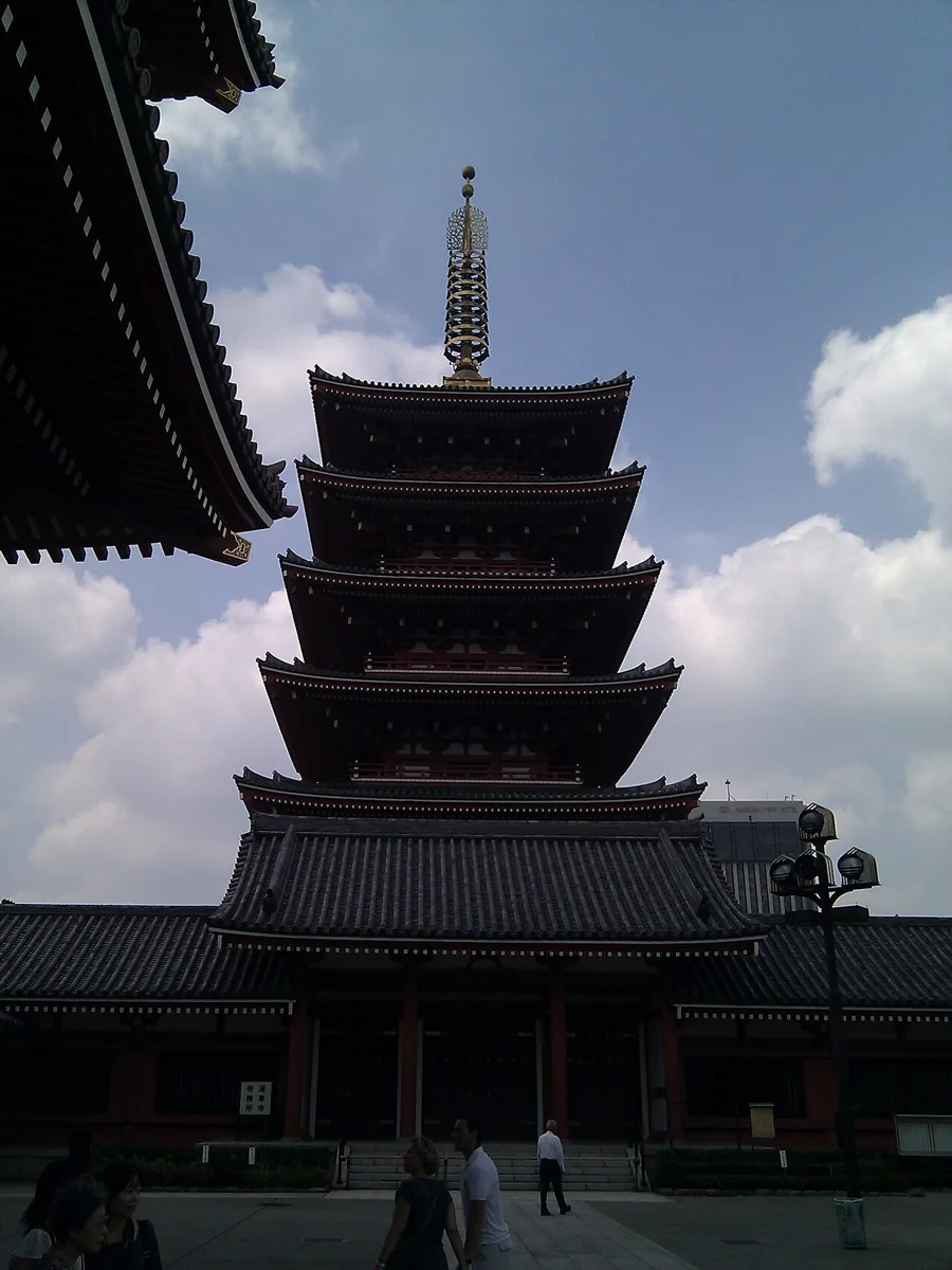 Sensoji Temple and its Five-Story Pagoda (a photogenic kimono spot around the Sumida River)