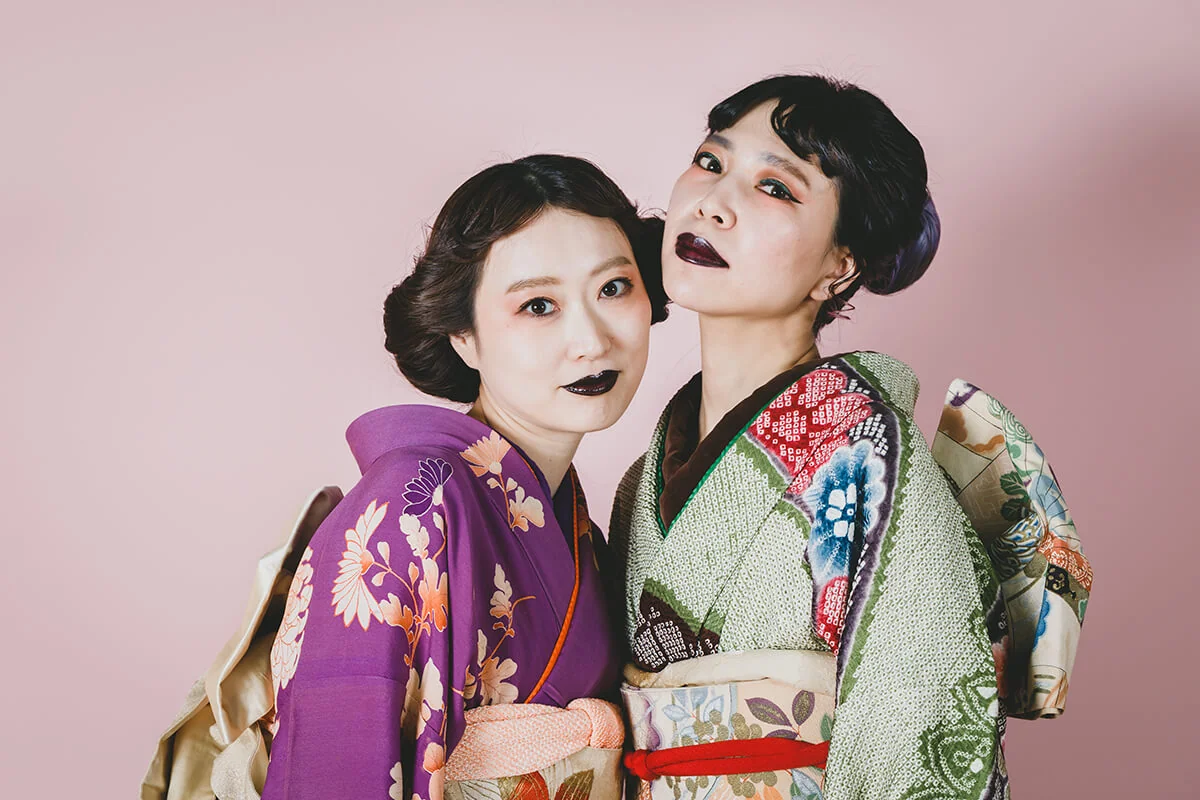 Antique & Vintage Kimono Salon 客間 コーデ2
