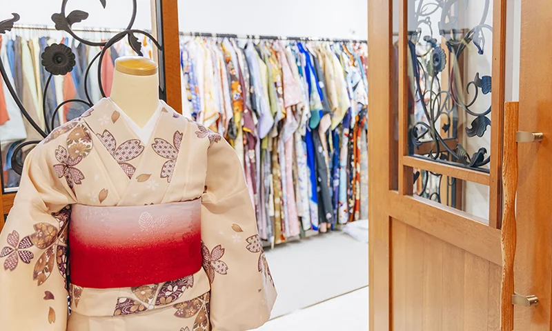 Rental Kimono Sakura kimono coordination