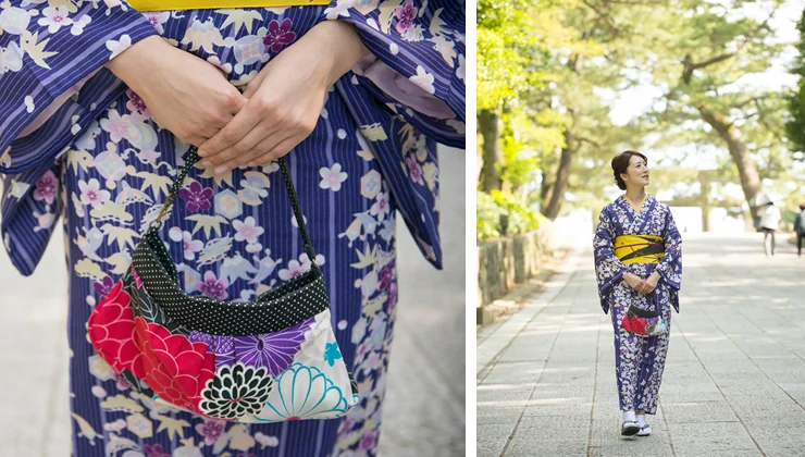 出雲大社前レンタルKIMONO ご縁スタイル コーデ4