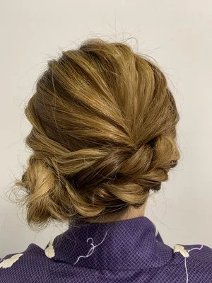 京なでしこ ヘアセット例