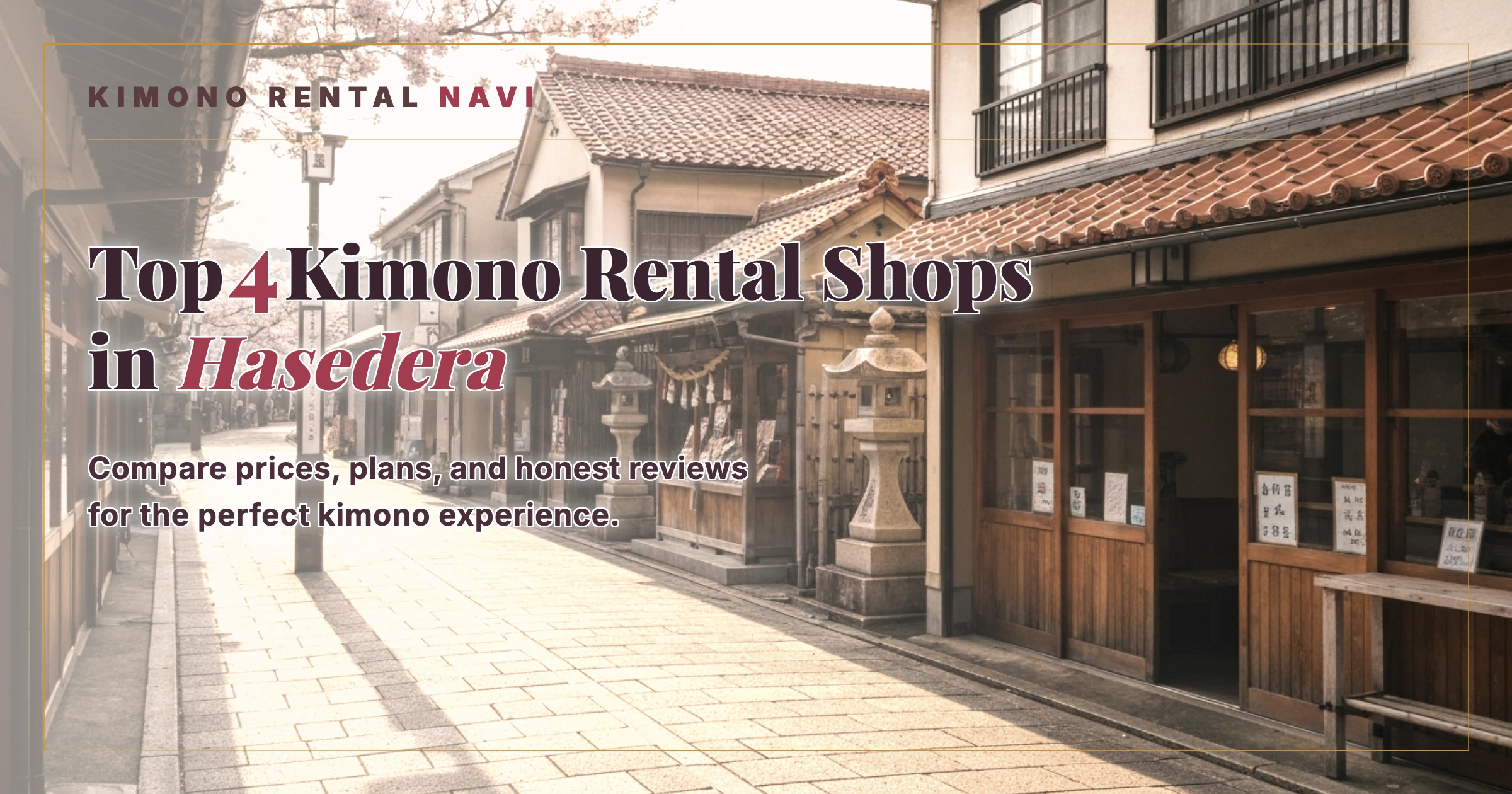 Top 4 Kimono Rental Shops in Hasedera, Kamakura